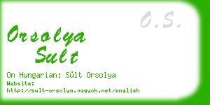 orsolya sult business card